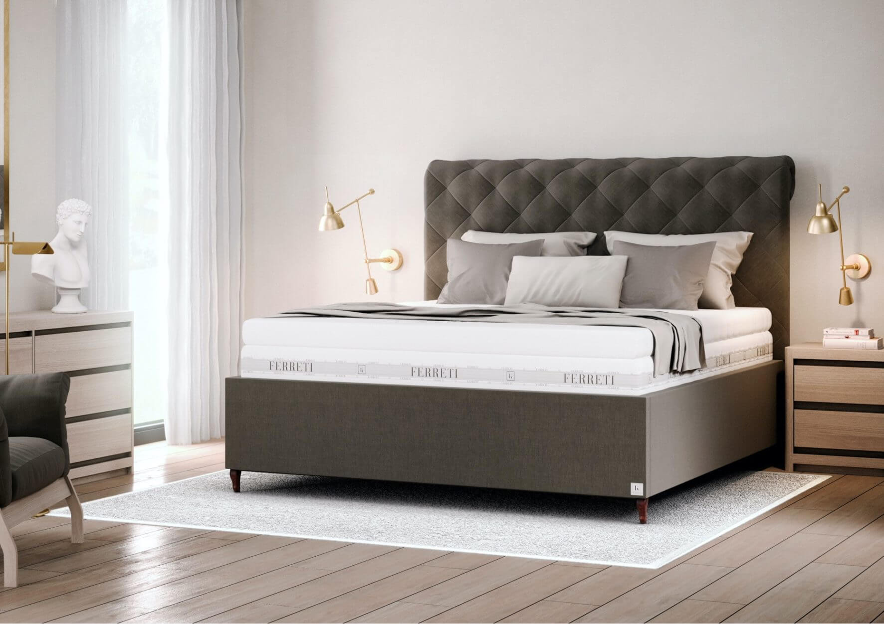 Designová prodloužená postel